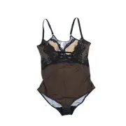 Maidenform Women's Wireless Lace Bodysuit Black X-Large New