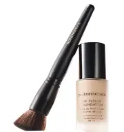 2 Items Nutrimetics Silk Fusion Foundation Flat Buffer Brush