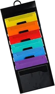 Tofficu File Folder Technical Hanging Wall File Holder File Organizer Bag Capacity Waterproof Document Cubes Mini Collapsible Holder Wall Hanging Folder Organizer Bin Pp
