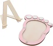 WATIIFUFU Newborn Baby Photo Frame Footprint Keepsake Growth Record Frame for Present