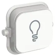 Clipsal Iconic 40LR-VW - Light Dolly Rocker - Vivid White - Single Buy