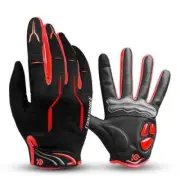 CoolChange Cycling Gloves Touch Screen GEL Bike Sport Shockproof Gloves Red M