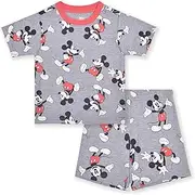 [Disney] Mickey Mouse Boys Short Sleeve T-Shirt and Shorts Set for Toddlers