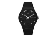 SWATCH SO29B704 POWER TRACKING MONO BLACK UNIVERSAL Urethane Watch