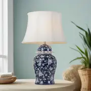 Iris Table Lamp in Blue/White