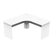 Collins Manager L-Shape Corner Workstation Computer Office Desk 150cm - White