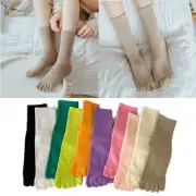 Five-finger Socks Split-toe Socks Ankle Sports Socks Solid Color Fashion Hosiery