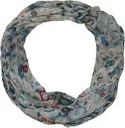 [beybey] Trance Edition Women's Silk Loop Scarf in Beautiful Colours - a Silk Scarf to Fall in Love with, Art beige, ca. 150 cm x 40cm