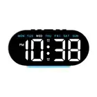 Digital Alarm Clock Desk Clock Modern 12/24H 4 Level Brightness Adjustable Date
