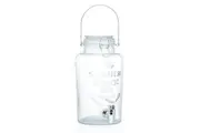 Lemon & Lime 3L Bar Glass Beverage Standing Juice Drink Water Dispenser Clear