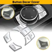 7X Multi-Media Control Knob IDrive For Button BMW 1 3 5 2 6 7 X1 X3 X5 X6 Chrome (for: BMW)