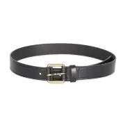 Ben Sherman Men's Leather Casual Pin Buckle Fashion Waist Belt Black - Black