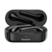 W07 bluetooth 5.0 Earphone Stereo Sports Wireless Headphone with Dual Noise Reduction Mic BLACK COLOR