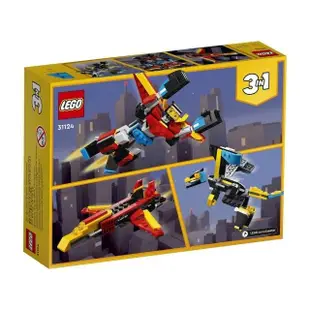 【LEGO 樂高】創意百變系列 3合1 31124 超級機器人(機器人 積木)