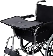 HDXWIFD Wheelchair Tray Table, Removable ABS Plastic Wheelchair Table Desk for Eating Reading Resting Mobility Aid, Universal Trays Desk for Elderly Disabled Eating Reading Writing