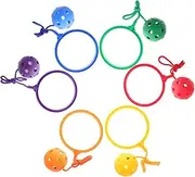 Sosoport 6 Pack Skip Ball Ankle Toy Bright Colors Sports Skipping Toy Ball for Boys and Girls Active Entertainment