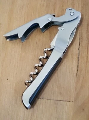 Gulliver Stainless Steel Waiter's Corkscrew WINE BOTTLE OPENER Beer Cap Remover