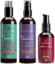 Avimee Herbal Keshpallav Hair Oil (100 ml) & Hairtone PV 1 Scalp Spray (100 ml) Combo Pack | Hair Fall Control Kit | Super Saver Combo