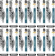 Zebra JK-Refll G301 Retractable Gel Pen Refills, 0.7mm, Medium Point, Black Ink (12)