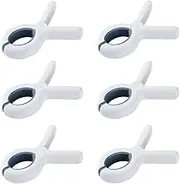 Clothes Pins 6 Pack Non-Marking Design Windproof Clothes Pegs Beach Towel Clip, Quilt Drying Clip, for Preventing Sheets, Clothes and Towels from Blowing Away (Medium 6pcs)