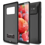 5000mAh Galaxy S23/Note10 Protective Backup Charging Case Raised Tempered Glass
