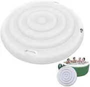 Hot Tub Canopy, 54" Inflatable Round Hot Tub Cover, Energy Saving Spa Covers, Outdoor Spa Tub Lid for Insulated Thermal Bathtub, Weatherproof Spas Accessories