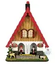 20cm Chalet Weather House With Picket Fence & Apex Roof By TRENKLE