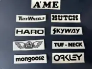 PICK ANY 4 ; 5 COLORS BMX DECAL AME TUFF WHEELS HARO SE HUTCH SKYWAY TUF NECK