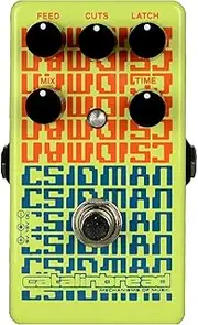 Catalinbread Bicycle Delay Effects Pedal CSIDMAN Delay Yellow