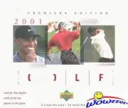 2001 Upper Deck Golf HUGE Factory Sealed Box-TIGER WOODS ROOKIES!