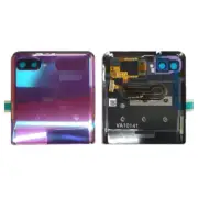 For Samsung Galaxy Z Flip SM-F700 SM-F707 Back Upper Door Cover W/ Minor Screen
