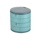 2 Pcs Rotating Multi-Layer Jewelry Box Earrings Storage Box Hand Jewelry Earrings Earrings Necklace Jewelry Rack Dustproof Box