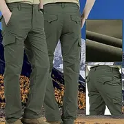 Men's Outdoor Pants Cargo Pants Hiking Pants Trousers Military Outdoor Regular Fit Waterproof Breathable Quick Dry Pants / Trousers Black Army Green Hunting Cl