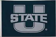 Utah State Aggies 4' x 6' College Sports Printed Flag - NCAA Licensed - Nylon - School Banner (Blue, Gray)