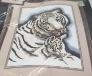 Tiger Cub Maternal Love Crewel Needlework Kit Dimensions Clancy # 1500