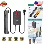 Fully Submersible 100W Aquarium Heater with Temperature Control - 10-25 Gallons