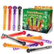 80PCS Halloween Party Favor, Halloween Bubble Wands for Kids, Halloween Trick