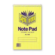 Spirax 563 Notebook Reporter 200X127 100Pages Top Bound Pack Of 20