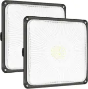 LED Canopy Light 60W 2Packs,5000K Daylight Canopy LED Lights Outdoor,8400Lm Gas