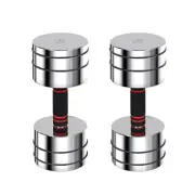 Adjustable Steel Dumbbell Set Compact and Portable Hand Weights for Men and H0Z3