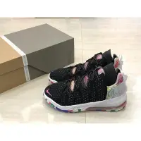 在飛比找Yahoo!奇摩拍賣優惠-Nike Lebron James 18 黑白粉 彩虹 高筒