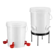 Chicken Bird Feeder Waterer Automatic Water Food Dispenser Auto Chook Hen 20L