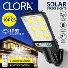 CLORA 10000W LED Solar Flood Light Motion Sensor Wall Yard Street Outdoor Lamp