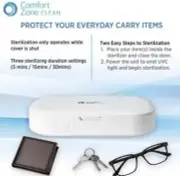 Craig CPC2008 UV Light Smartphone Glasses Keys Sterilizer Box in White
