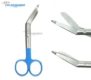 Lister Bandage Scissors 5.5" Stainless Steel Medical & Nursing Blue Handle