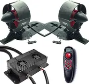 ApisQueen New 12V Underwater Thruster U92 Set With Cooling Fan,RC and ESC,47.2LBS Thrust Brushless Motor,for Kayaks,Inflatable Boats,Paddle Boards,Fishing Boats