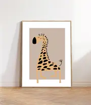 [Namly Design] Poster – Nordic Kids Bedroom / Giraffe
