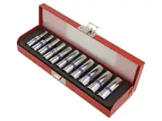 2511MR "SOCKET SET 1/4"" 11pcs LONG 6-point 4 - 13mm, CASSETTE" KING TONY