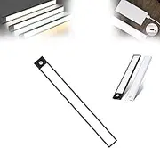 Tiverio Home Motion Sensor Lights, Magnetic Led Light Bar, 3-Color Adjustable, 0-Second Detection, Rechargeable Magnetic Under Cabinet Lighting for Kitchen, Closet, Hallway (Black,80CM)
