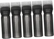 Healeved Versatile Hair Dye Shampoo Bottles 5 Pack Scalp Applicator Bottles for Oil Styling Leakproof Design